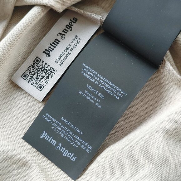 Palm Angels x Haas Racing cream T shirt size XL - Picture 10 of 11